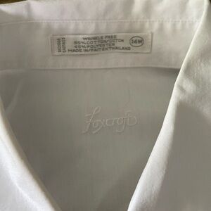 Foxcroft wrinkle free button down. White. 14W. Excellent condition